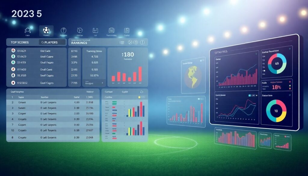 Навигация по рейтингам бомбардиров и вратарей - иллюстрация
